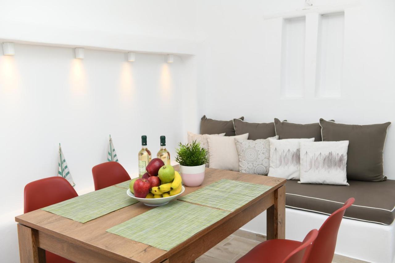 Superior Beachfront Apartment 1 With View To The Aegean Sea Panormos  Екстер'єр фото
